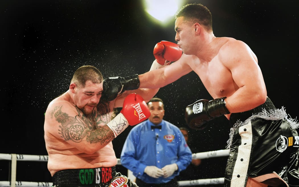 WBO heavyweight title match between Joseph Parker and Andy Ruiz in 2016