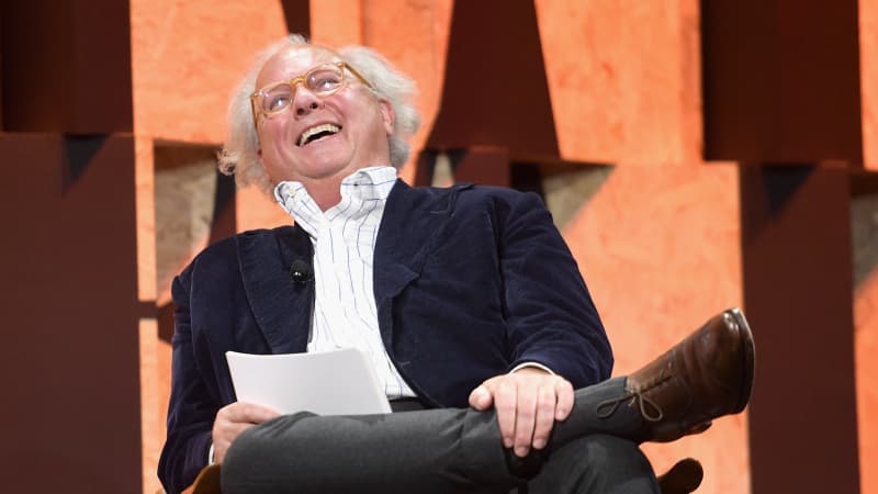 Graydon Carter speaking onstage during Vanity Fair New Establishment Summit at Wallis Annenberg Center for the Performing Arts on 4 October, 2017 in Beverly Hills, California.