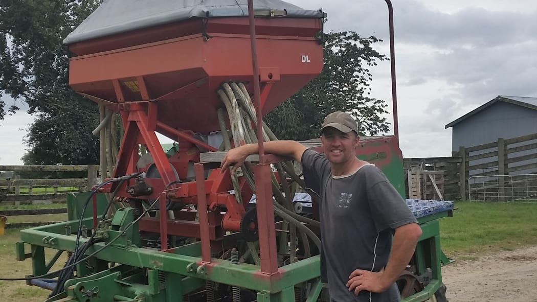 Andrew McPherson prepares to re-grass his paddocks