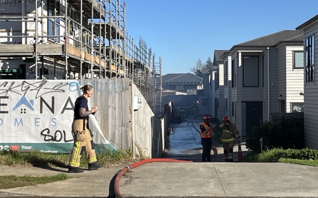 Fire and Emergency (FENZ) crews were called to a blaze on Hain Avenue in Māngere East on 6 July.