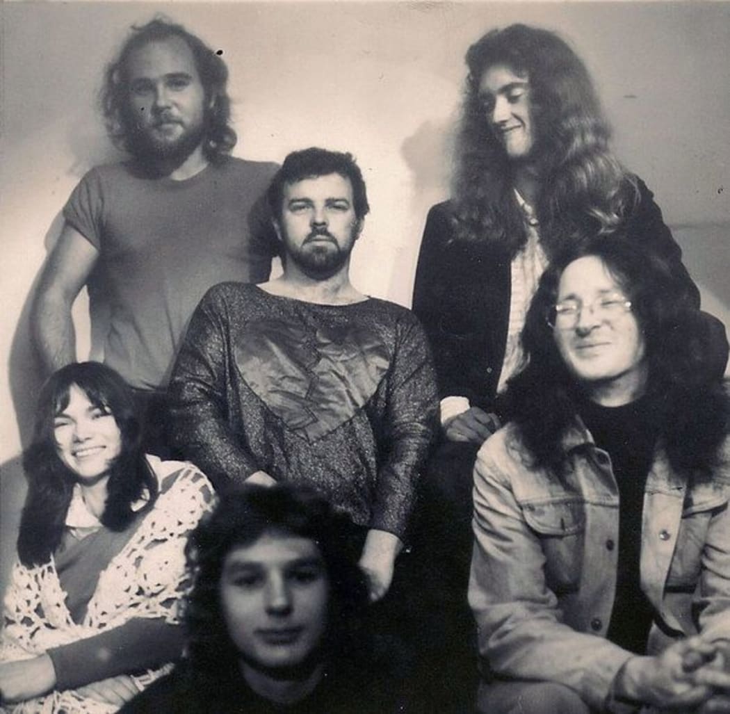 Mammal in 1974. Clockwise from left: Mark Hornibrook, Rick Bryant, Robert Taylor, Tony Backhouse, Kerry Jacobson, Julie Needham
