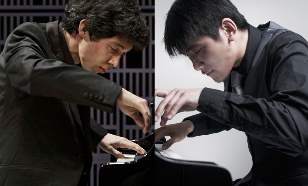 Pianists Jun Bouterey-Ishido and Tony Lin