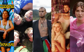 The 2024 APRA Silver Scroll Award Top Five: Anna Coddington, Skilaa, Stan Walker, Mermaidens, and Georgia Lines.