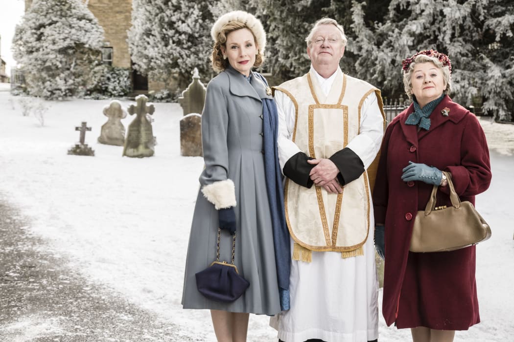 Nancy Carroll, Mark Williams and Sorcha Cusack