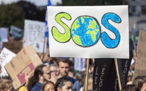 A climate protest in Montreal, Canada, in September.