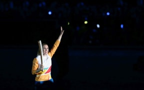 Australian athlete Sally Pearson at the Gold Coast 2018 Commonwealth Games opening ceremony