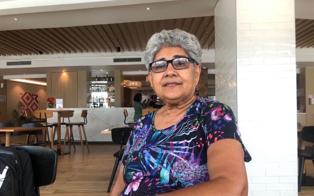 Shamima Ali, dyrektor generalna Centrum Kobiet na Fidżi.  Suwa 19 grudnia 2022 r