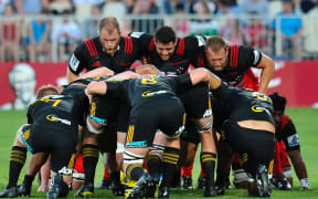 Owen Franks, Codie Taylor and Joe Moody.