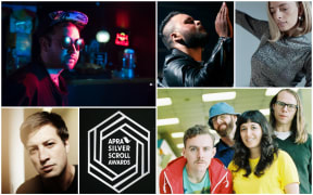 Clockwise from top left: Ruban Nielson of Unknown Mortal Orchestra, Troy Kingi, Chelsea Jade, The Beths, Marlon Williams