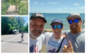 Nick Ashill completes his epic run across America, five years after being seriously injured in a hit and run.