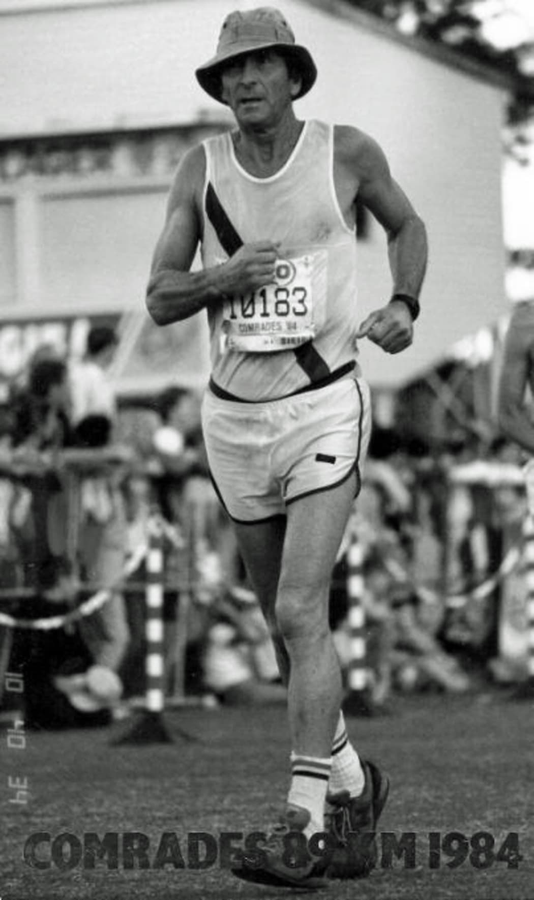 Amy Smith's grandad running the Comrades Marathon.