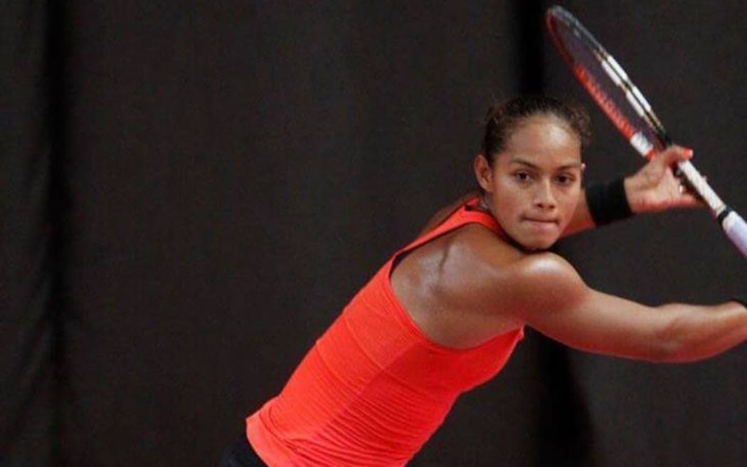 Samoan tennis player Steffi Carruthers.