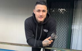 Napier-born shearer Lou Brown pictured in West Australia three days before setting a new merino ewe shearing record on.