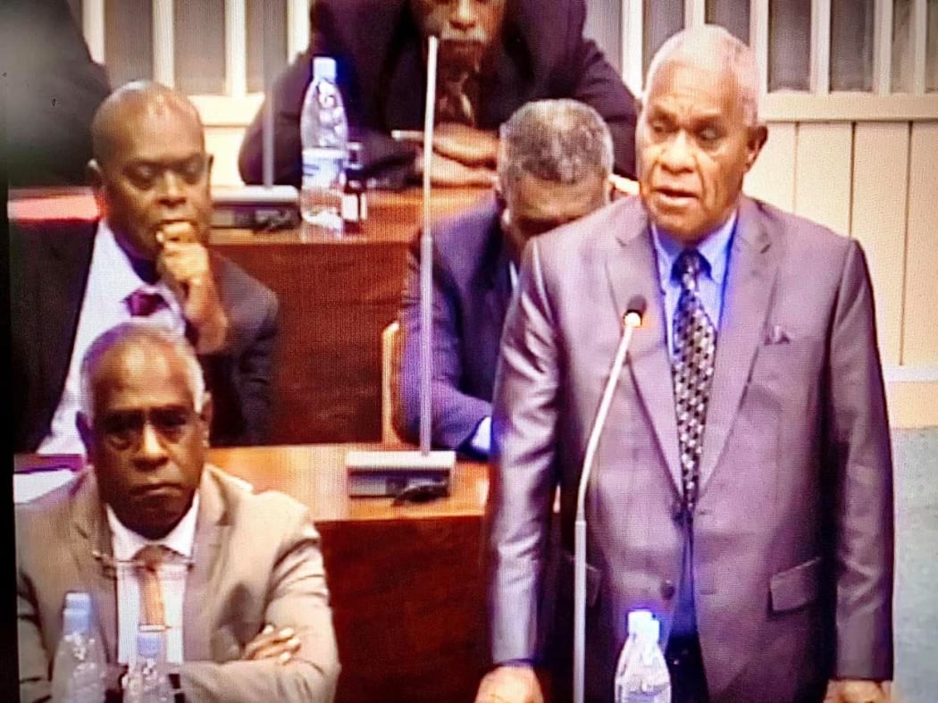 Vanuatu's newly elected prime minister Bob Loughman. April 2020
