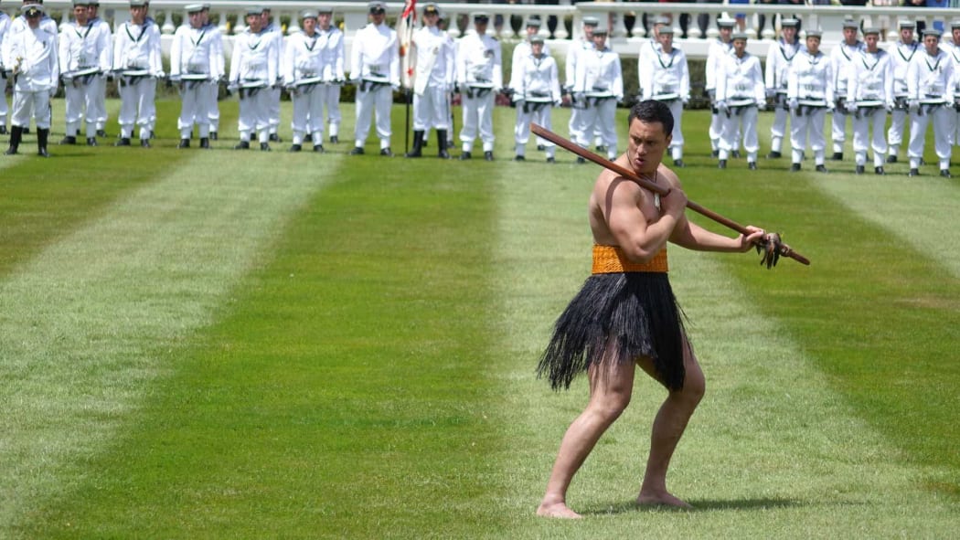Welcome for Xi Jinping at Government House, Wellington.