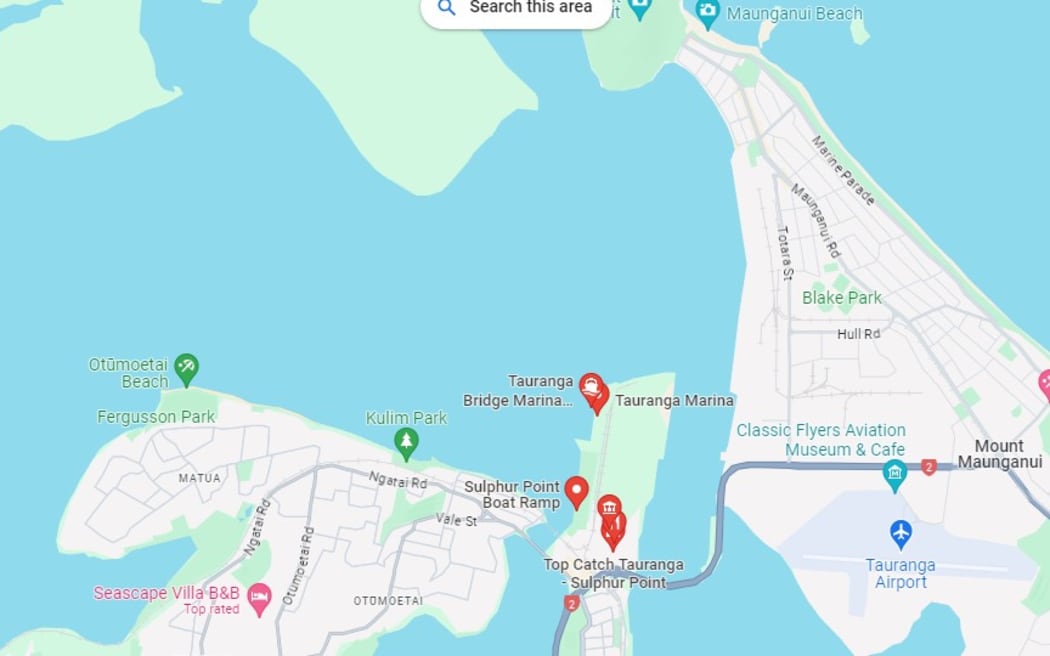 The suspected diesel spill in Tauranga Harbour was located north of Sulphur Point and around Waikorire Pilot Bay.