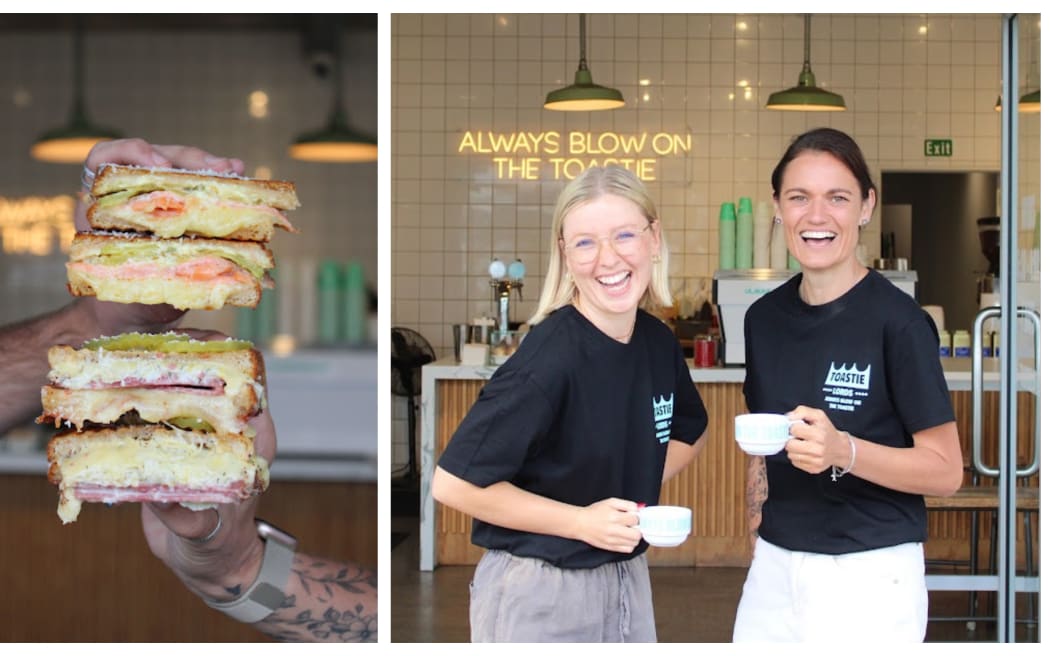 Taylor Hamilton and Emma Faith are two of the co-founders of Toastie Lords.