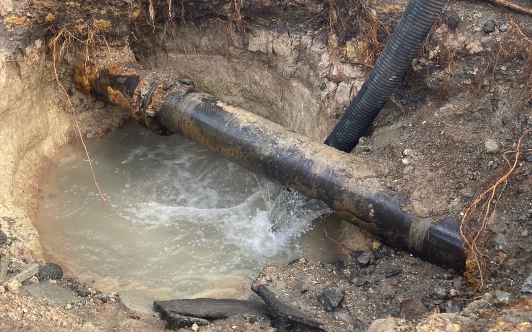 A burst pipe has caused flooding on Kent Terrace, between Vivian Street and Buckle Street.