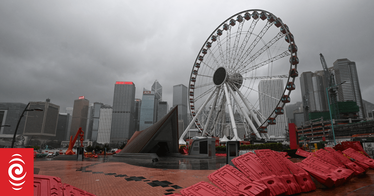 Hong Kong schools, businesses close as Super Typhoon Ragasa nears