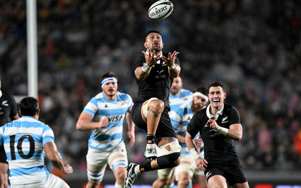 New Zealand captain Ardie Savea. New Zealand All Blacks v Argentina, 2024 Lipovitan-D Rugby Championship test match at Eden Park, Auckland, New Zealand on Saturday 17 August 2024. © Photo: Andrew Cornaga / Photosport