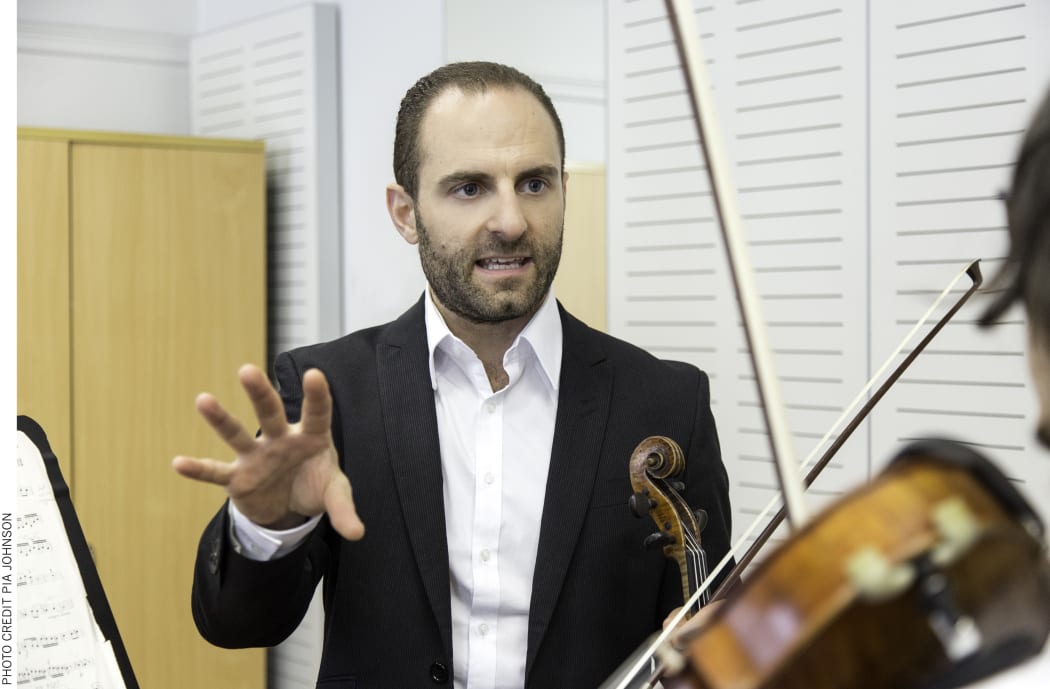 Violin teacher Robin Wilson