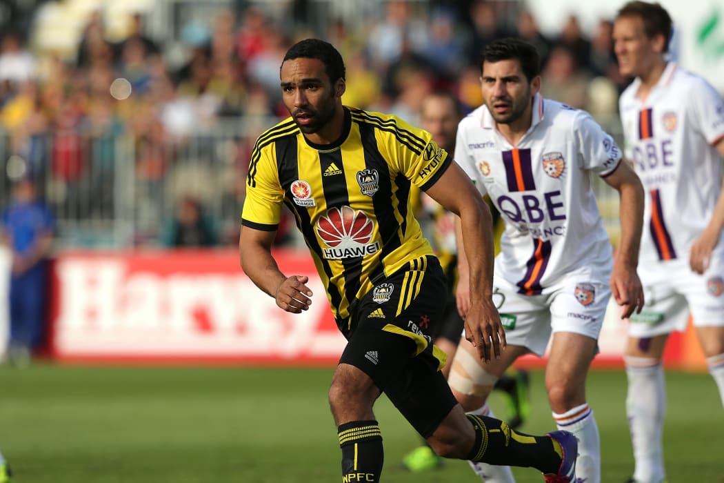 Paul Ifill in action for the Wellington Phoenix.