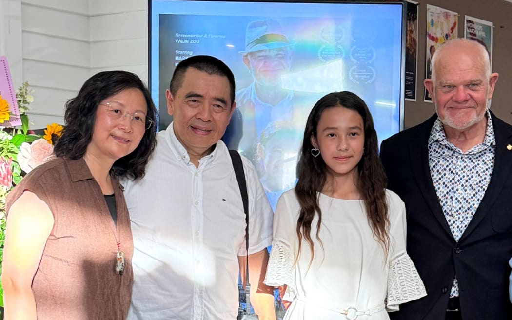 (From left) Producer Helen Wu, director Yalin Zou, actress Meiling Brougham and actor Mark Hadlow