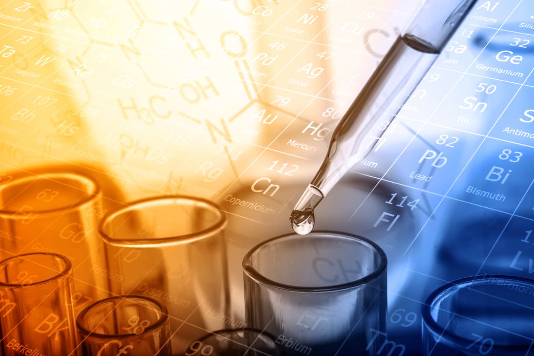 Lab research chemicals. (file)