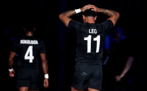 Paris 2024 Olympic Games, Stade de France, Saint-Denis, Paris, France 25/7/2024
Men’s Rugby Sevens Quarter-Final - New Zealand vs South Africa
New Zealand’s Moses Leo dejected after the game
Mandatory Credit ©INPHO/Dan Sheridan