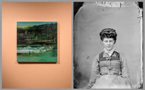 Barbara Tuck painting, William Harding photo
