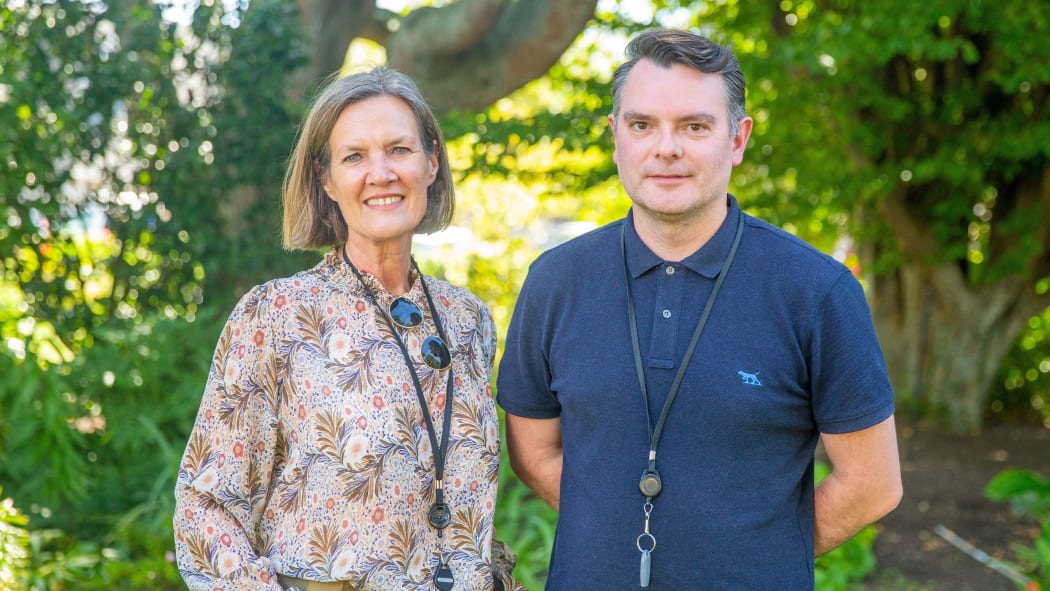 Screen Marlborough's Dorien Vermaas (left) and Allan Simpson.