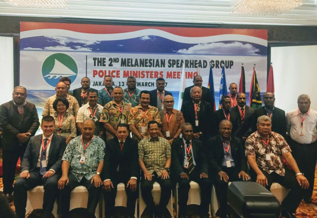 Melanesian Spearhead Group police minister.