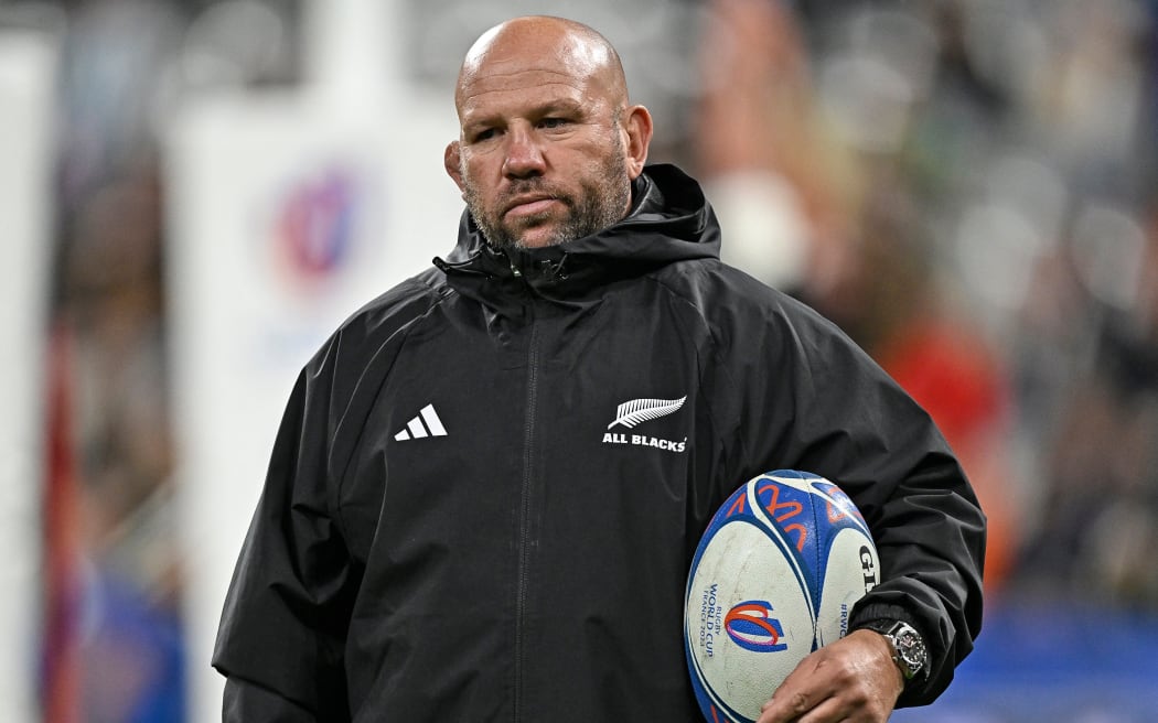 New Zealand All Blacks assistant coach Jason Ryan. Rugby World Cup France 2023, New Zealand All Blacks v Argentina Semi Final match at  Stade de France, Saint-Denis, France on Friday 20 October 2023. Photo credit: Andrew Cornaga / www.photosport.nz