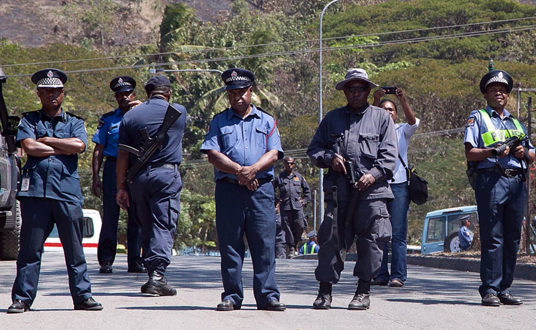 PNG police on patrol