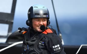 Liv Mackay of the New Zealand SailGP Team.