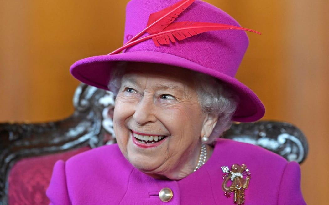 Britain's Queen Elizabeth II visits The Honourable Society of Lincolns Inn to open the new Ashworth Centre, and re-open the recently renovated Great Hall, in London on December 13, 2018.