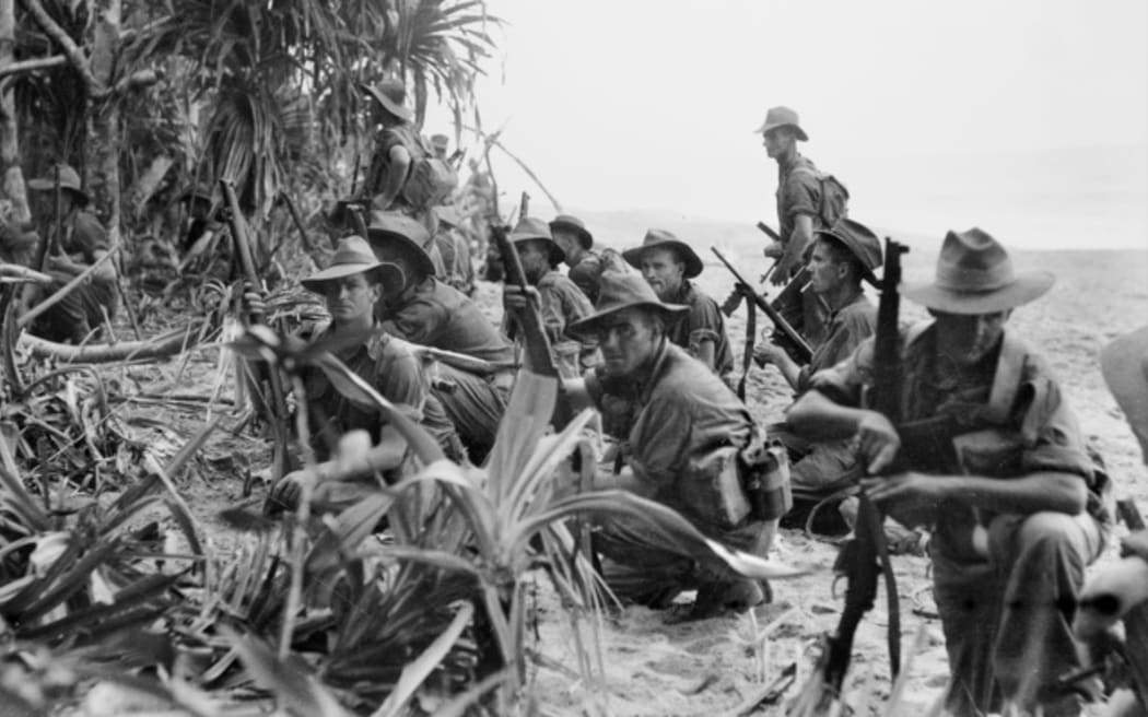 Australian infantry in Papua New Guinea, January 1945