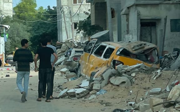 A street in Khan Younis Camo in South Gaza.