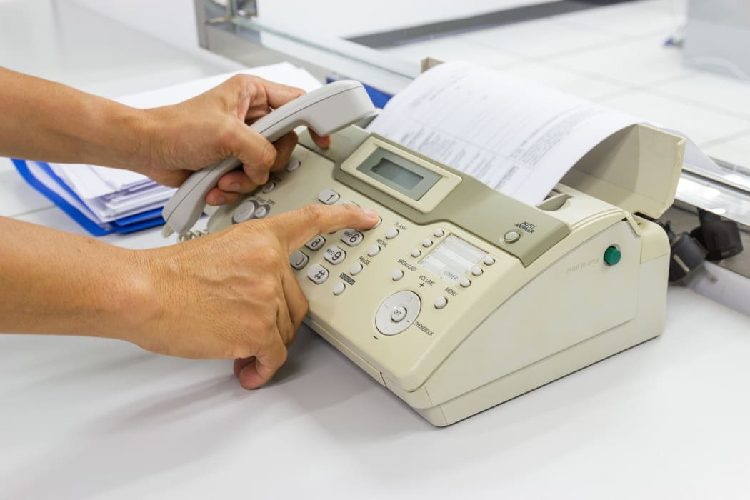 Fax machine.