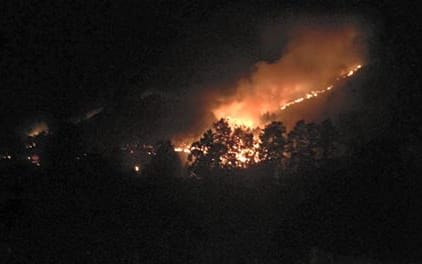 Marble Point Winery owner Sheryl Dennis, who lives about 13km from Hanmer Springs, said she noticed the fire about 4am.