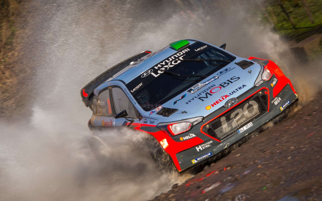 Hayden Paddon in action in Argentina.