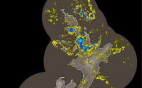 Thunderstorms move across western Bay of Plenty on Metservice's Rain Radar
