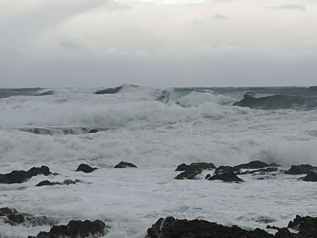 Swells on Wellington's south coast this afternoon.