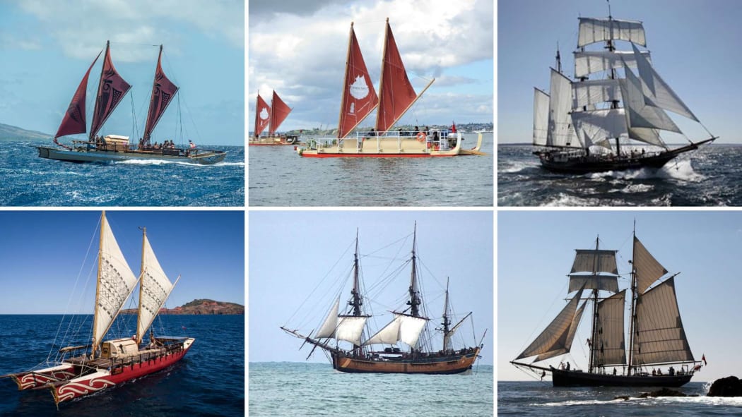 The six core vessels of the Tuia fleet.