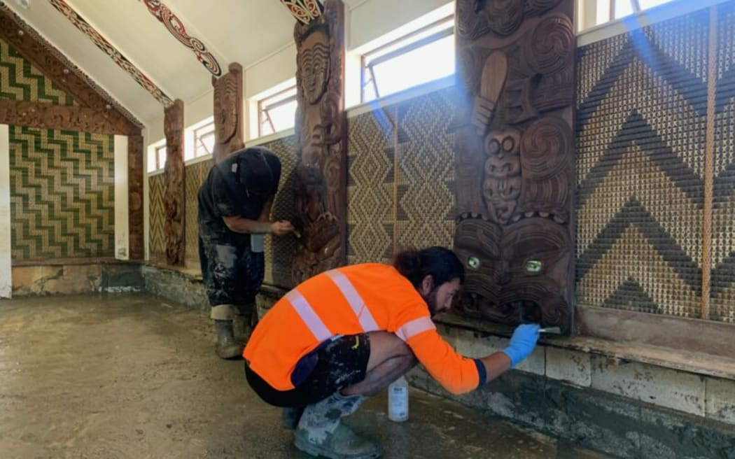 The clean-up of the marae took months, but it still can not be used.