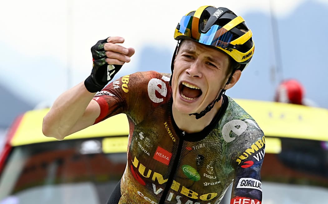 Jonas Vingegaard of Denmark on the 2022 Tour de France