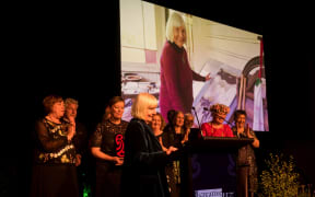 Supreme Winner at the Te Waka Toi Awards 2018, Marilynn Webb.
