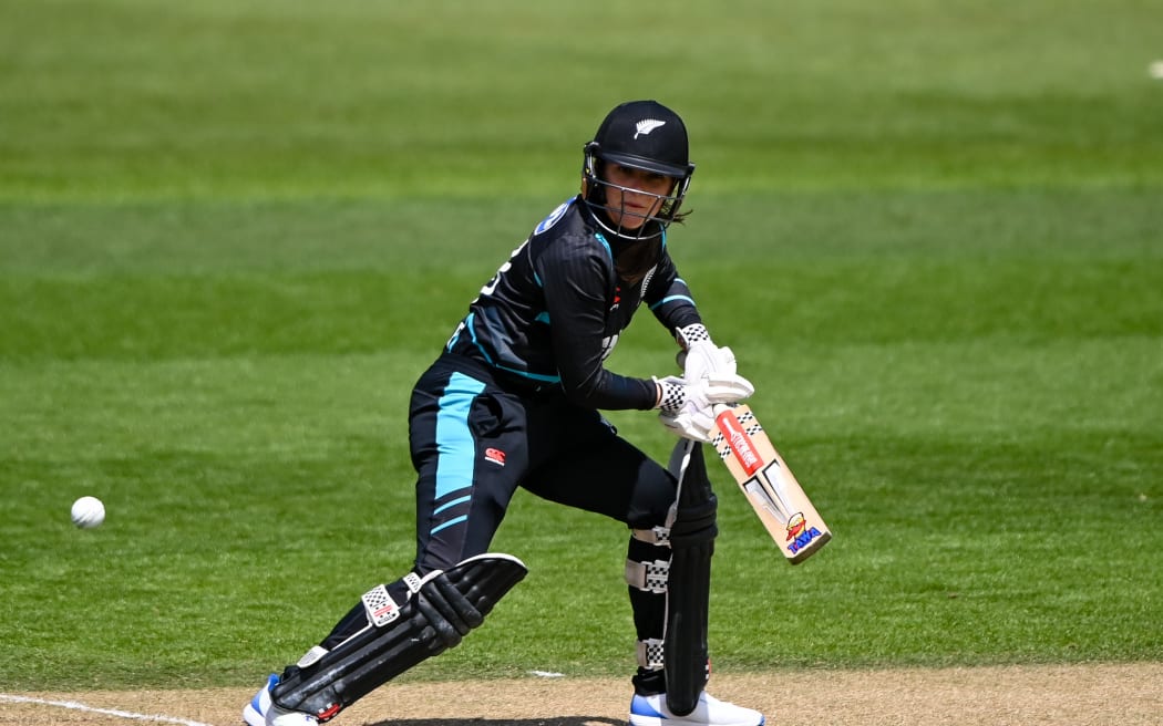 Amelia Kerr of New Zealand during the 2nd T20 International New Zealand V Pakistan, Suzie Bates Oval, Dunedin, New Zealand, 5th December 2023. Copyright photo: John Davidson / www.photosport.nz