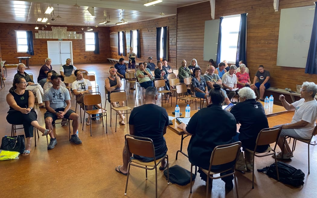 meeting at Oāonui Hall over kaimaoa ban in Taranaki