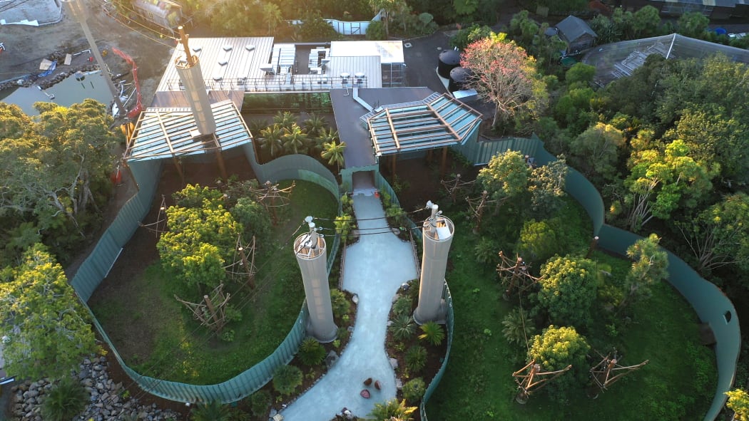 Auckland Zoo's new immersive primate habitat has opened.